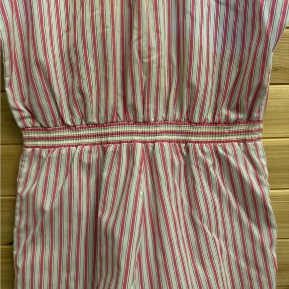 Vintage 60’s Alternating Current Size Medium Pinstripe Collared Romper - Picture 11 of 14